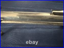 Pen Sphere Silver Solid 925 Stripe Engraved Vintage Button Ballpoint