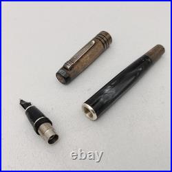 Philip Zepter by Montegrappa 925 Silver Fountain Pen 14K M Nib Ballpoint Pen NOS