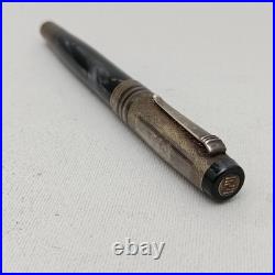 Philip Zepter by Montegrappa 925 Silver Fountain Pen 14K M Nib Ballpoint Pen NOS