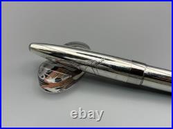 Pilot Custom Fountain Pen Sterling Silver Crane Design 18K F Nib 1970 Japan