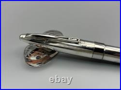 Pilot Custom Fountain Pen Sterling Silver Crane Design 18K F Nib 1970 Japan