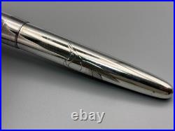 Pilot Custom Fountain Pen Sterling Silver Crane Design 18K F Nib 1970 Japan