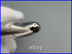Pilot Custom Fountain Pen Sterling Silver Crane Design 18K F Nib 1970 Japan