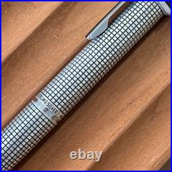 Pilot Custom Sterling Silver Barrel Ballpoint Pen Made in Japan