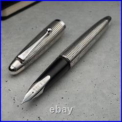 Pilot Custom Sterling Silver Silvern Koushi 18K Rhodium Nib Fountain Pen