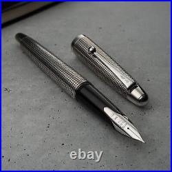 Pilot Custom Sterling Silver Silvern Koushi 18K Rhodium Nib Fountain Pen