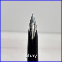 Pilot Elite Sterling Silver Grid Fountain Pen 18K-750 F Nib H1077 Japan Vintage
