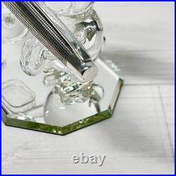 Pilot Elite Sterling Silver Grid Fountain Pen 18K-750 F Nib H1077 Japan Vintage