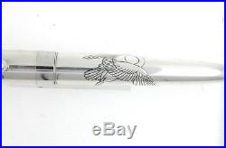 Pilot NAMIKI Sterling Silver Crane Fountain Pen With Medium Flexible Nib