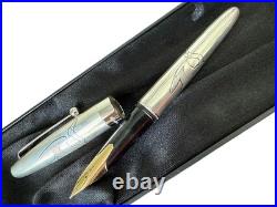 Pilot Namiki Yukari Sterling Silver Crane Fountain Pen