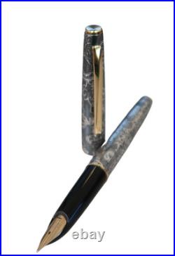 Pilot Sterling Silver Collection Fountain Pen 18 Kt Gold Medium Pt New In Box