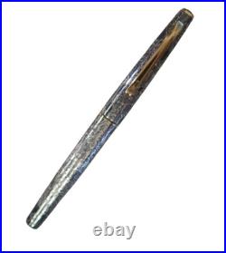 Pilot Sterling Silver Collection Fountain Pen 18 Kt Gold Medium Pt New In Box