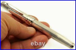 Pin Stripe Solid Silver Fountain Pen M Nib Pelikan Cartridges