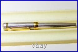 Platinum 18K Fountain Pen Solid Silver M Nib Sterling Silver PTS-50000 USED