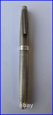 Platinum Pt. Alloy F Nib Sterling Silver Fountain Large Size