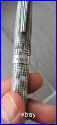 Platinum Pt. Alloy F Nib Sterling Silver Fountain Large Size