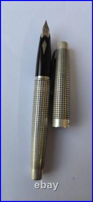 Platinum Pt. Alloy F Nib Sterling Silver Fountain Large Size