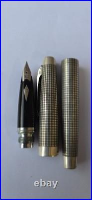 Platinum Pt. Alloy F Nib Sterling Silver Fountain Large Size