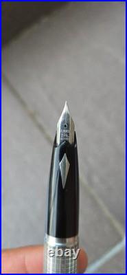 Platinum Pt. Alloy F Nib Sterling Silver Fountain Large Size