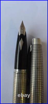 Platinum Pt. Alloy F Nib Sterling Silver Fountain Large Size