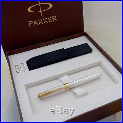 Pre Launch Parker Sonnet Fougere Sterling Silver GT Fountain Pen France Q4 1993