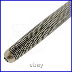 Preowned Parker Sonnet Sterling Silver Grid with Gold Accents Rollerball Pen