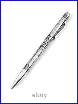 Pure Silver Sterling 875 Silver Ballpoint Pen S875 Jewelry