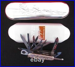 RAREST 100th Annivesary Sterling Silver Victorinox Swiss Champ Army Knife Wenger