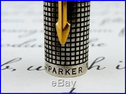 RARE! CISELE' 0-Point Flat-TOP PARKER 75 Fountain Pen STERLING-SILVER 925