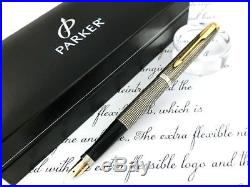 RARE! CISELE' PARKER 75 Fountain Pen & Display box STERLING-SILVER 925