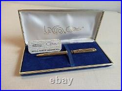RARE Laco by Delta Solid Sterling Silver & Gold Plated 24kt Ballpoint Pen