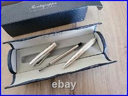 RARE Montegrappa Sterling Silver Ballpoint Pen Made in Italy Hallmarked 925