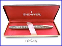 RARE SHEAFFER Sterling Silver 925 Body x 14K-585 & Box Made USA Beautiful FP