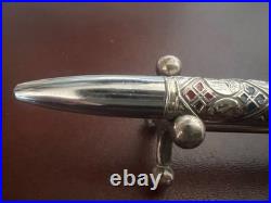 ROLEX Silver Sterling 925 Ballpoint Pen Vintage Relief Tribe Israel