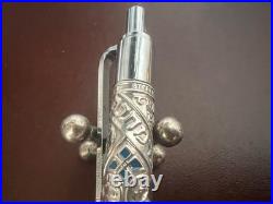 ROLEX Silver Sterling 925 Ballpoint Pen Vintage Relief Tribe Israel