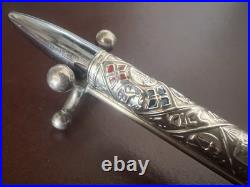 ROLEX Silver Sterling 925 Ballpoint Pen Vintage Relief Tribe Israel