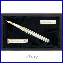Rare 2000 Yard-o-led Millennium 052 Sterling & 18k Gold Le 10/52 Fountain Pen