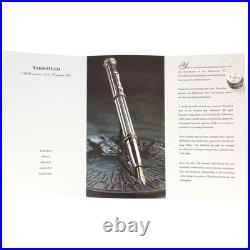 Rare 2000 Yard-o-led Millennium 052 Sterling & 18k Gold Le 10/52 Fountain Pen