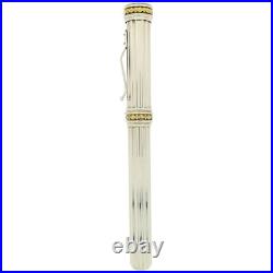 Rare 2000 Yard-o-led Millennium 052 Sterling & 18k Gold Le 10/52 Fountain Pen