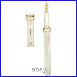Rare 2000 Yard-o-led Millennium 052 Sterling & 18k Gold Le 10/52 Fountain Pen