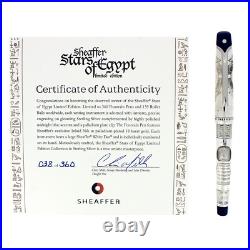Rare 2006 Sheaffer Stars Of Egypt Sterling Silver Limited Ed 38/360 Fountain Pen