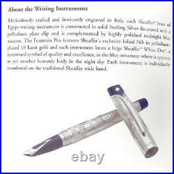 Rare 2006 Sheaffer Stars Of Egypt Sterling Silver Limited Ed 38/360 Fountain Pen