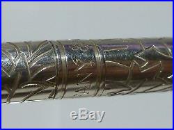 Rare 30 Cable Necklace Tiffany & Co Germany Sterling Silver Leaf Ballpoint Pen