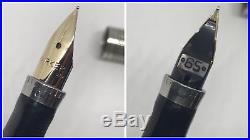 Rare Amazing Vintage Parker 75 Flat Top Sterling Silver- Cisele Fountain Pen