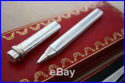 Rare CARTIER VENDOME Sterling Silver Ballpoint Pen, Box, Hallmarked 925
