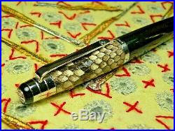 Rare Cigna Snake Fountain Pen, NewithUnused, 18Ct M, Large @ 5 3/4, Italy