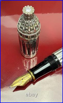 Rare! Ferrari da Varese LE Romea Diamond Fountain Pen 18K Broad Nib NOS