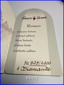 Rare! Ferrari da Varese LE Romea Diamond Fountain Pen 18K Broad Nib NOS
