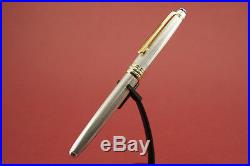 Rare MONTBLANC SOLTAIRE 144 Sterling silver fountain pen NICE 14K BB nib