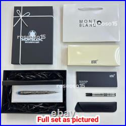 Rare MONTBLANC Star Walker Sterling Silver Rollerball Full Gift Set Bid
